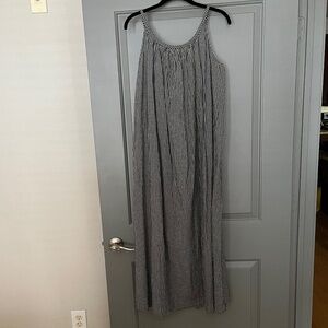 Doen Gingham Tie Waist Dress Medium